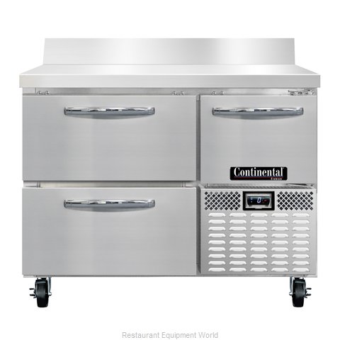 Continental Refrigerator CFA43-BS-D Freezer Counter, Work Top