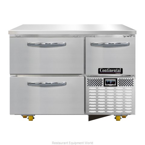 Continental Refrigerator CFA43-U-D Freezer, Undercounter, Reach-In (Magnified)