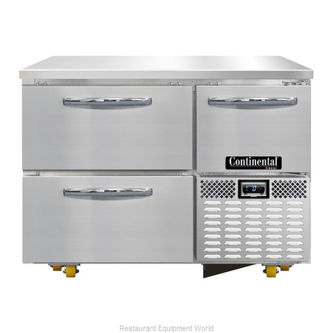 Continental Refrigerator CFA43-U-D Freezer, Undercounter, Reach-In