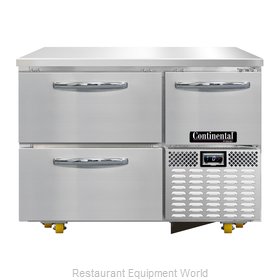 Continental Refrigerator CFA43-U-D Freezer, Undercounter, Reach-In