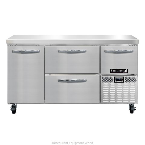 Continental Refrigerator CFA60-D Freezer Counter, Work Top