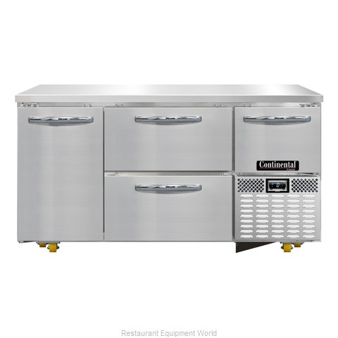 Continental Refrigerator CFA60-U-D Freezer, Undercounter, Reach-In