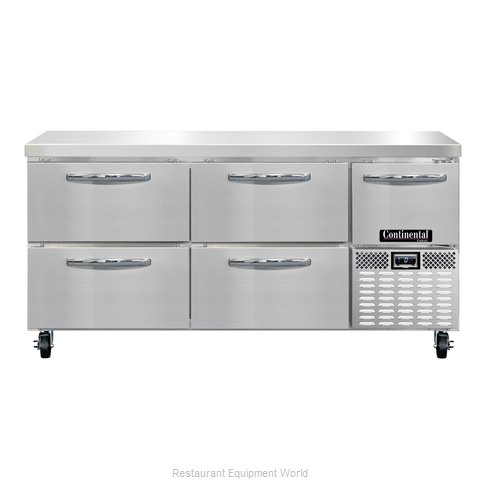 Continental Refrigerator CFA68-D Freezer Counter, Work Top