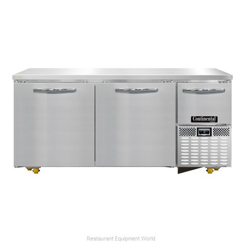Continental Refrigerator CFA68-U Freezer, Undercounter, Reach-In