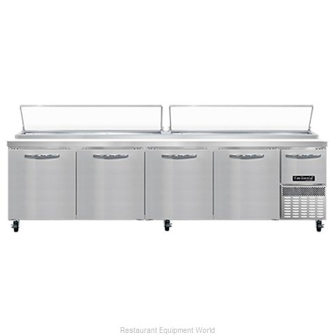 Continental Refrigerator CPA118 Refrigerated Counter, Pizza Prep Table