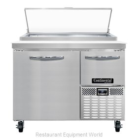 Continental Refrigerator CPA43 Refrigerated Counter, Pizza Prep Table