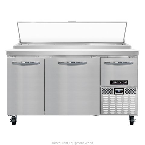Continental Refrigerator CPA60 Refrigerated Counter, Pizza Prep Table