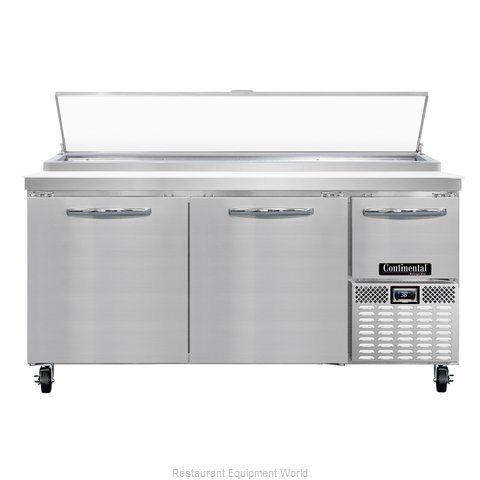 Continental Refrigerator CPA68 Refrigerated Counter, Pizza Prep Table