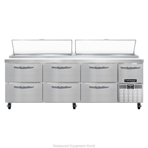 Continental Refrigerator CPA93-D Refrigerated Counter, Pizza Prep Table