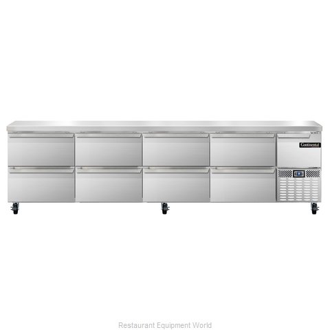Continental Refrigerator CRA118-D Refrigerated Counter, Work Top