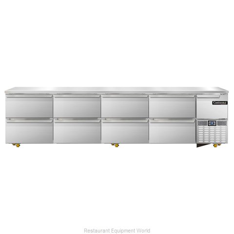 Continental Refrigerator CRA118-U-D Refrigerator, Undercounter, Reach-In