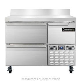 Continental Refrigerator CRA43-BS-D Refrigerated Counter, Work Top