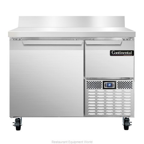 Continental Refrigerator CRA43-BS Refrigerated Counter, Work Top (Magnified)