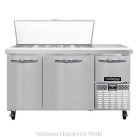 Continental Refrigerator CRA60-18M Refrigerated Counter, Mega Top Sandwich / Sal