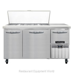 Continental Refrigerator CRA60-18M Refrigerated Counter, Mega Top Sandwich / Sal