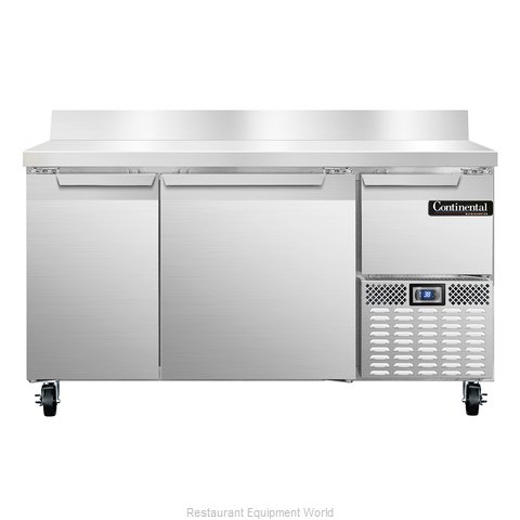 Continental Refrigerator CRA60-BS Refrigerated Counter, Work Top
