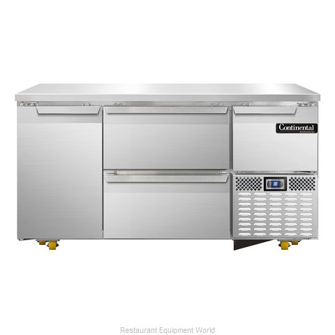 Continental Refrigerator CRA60-U-D Refrigerator, Undercounter, Reach-In