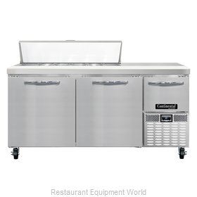 Continental Refrigerator CRA68-12 Refrigerated Counter, Sandwich / Salad Top