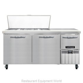 Continental Refrigerator CRA68-18M Refrigerated Counter, Mega Top Sandwich / Sal