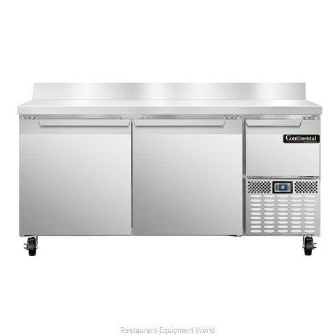 Continental Refrigerator CRA68-BS Refrigerated Counter, Work Top