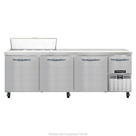 Continental Refrigerator CRA93-10 Refrigerated Counter, Sandwich / Salad Top