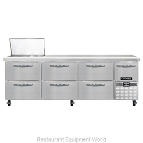 Continental Refrigerator CRA93-12M-D Refrigerated Counter, Mega Top Sandwich / S