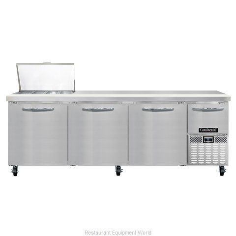 Continental Refrigerator CRA93-12M Refrigerated Counter, Mega Top Sandwich / Sal