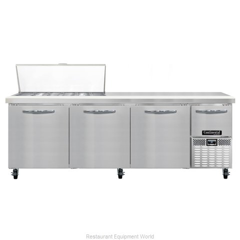 Continental Refrigerator CRA93-18M Refrigerated Counter, Mega Top Sandwich / Sal