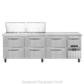 Continental Refrigerator CRA93-24M-D Refrigerated Counter, Mega Top Sandwich / S