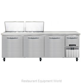 Continental Refrigerator CRA93-24M Refrigerated Counter, Mega Top Sandwich / Sal