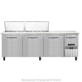 Continental Refrigerator CRA93-27M Refrigerated Counter, Mega Top Sandwich / Sal