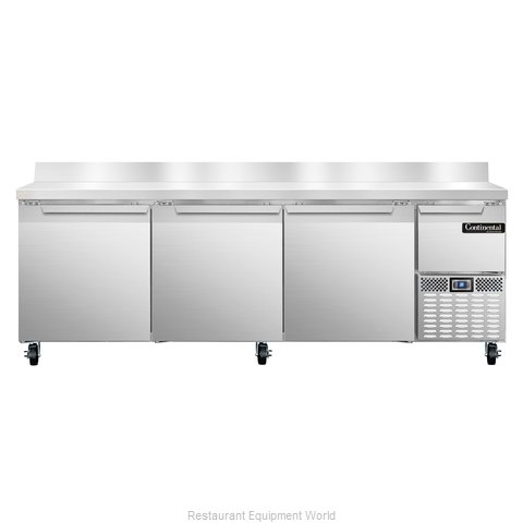 Continental Refrigerator CRA93-BS Refrigerated Counter, Work Top