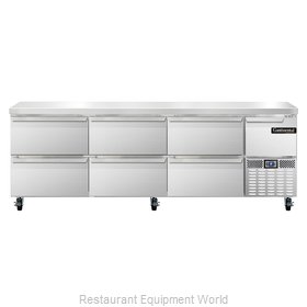 Continental Refrigerator CRA93-D Refrigerated Counter, Work Top