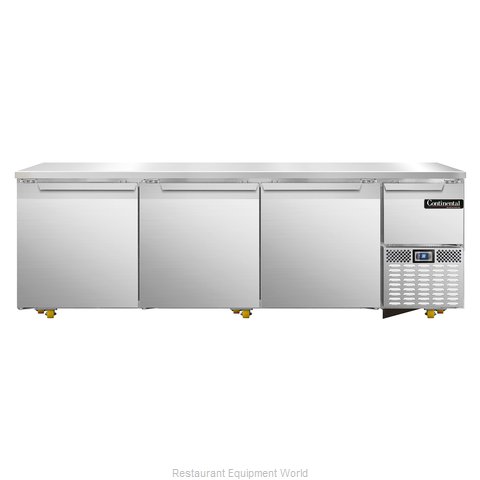 Continental Refrigerator CRA93-U Refrigerator, Undercounter, Reach-In