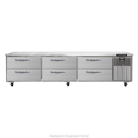Continental Refrigerator D108GN Equipment Stand, Refrigerated Base