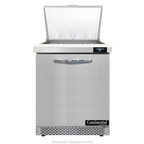 Continental Refrigerator D27N12M-FB Refrigerated Counter, Mega Top Sandwich / Sa