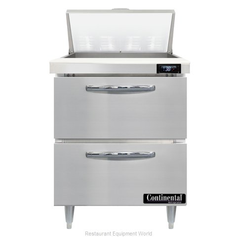 Continental Refrigerator D27N8-D Refrigerated Counter, Sandwich / Salad Unit (Magnified)