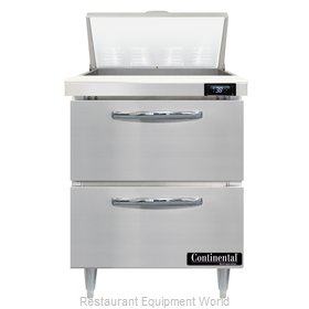 Continental Refrigerator D27N8-D Refrigerated Counter, Sandwich / Salad Unit
