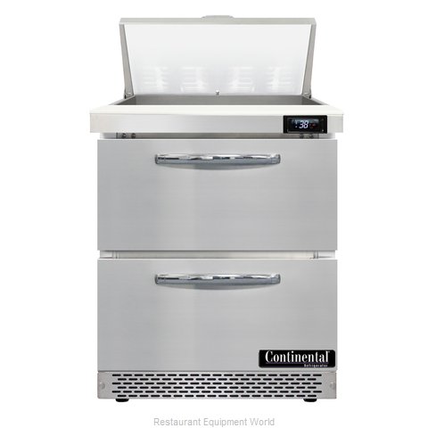 Continental Refrigerator D27N8-FB-D Refrigerated Counter, Sandwich / Salad Unit (Magnified)