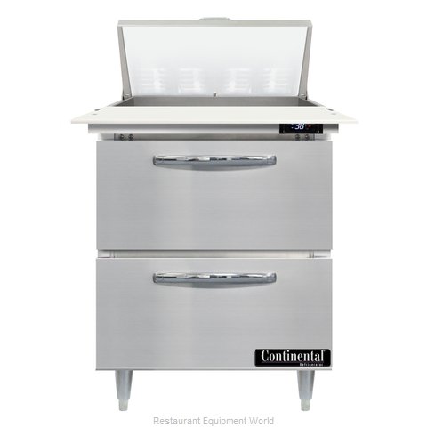 Continental Refrigerator D27N8C-D Refrigerated Counter, Sandwich / Salad Unit (Magnified)