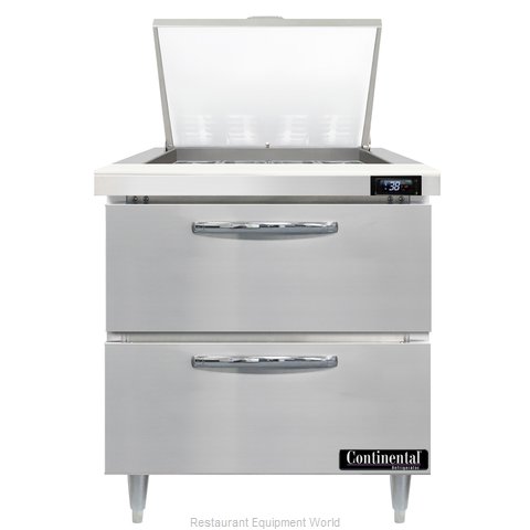 Continental Refrigerator D32N12M-D Refrigerated Counter, Mega Top Sandwich / Sal