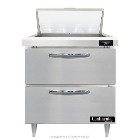 Continental Refrigerator D32N8-D Refrigerated Counter, Sandwich / Salad Unit (Magnified)