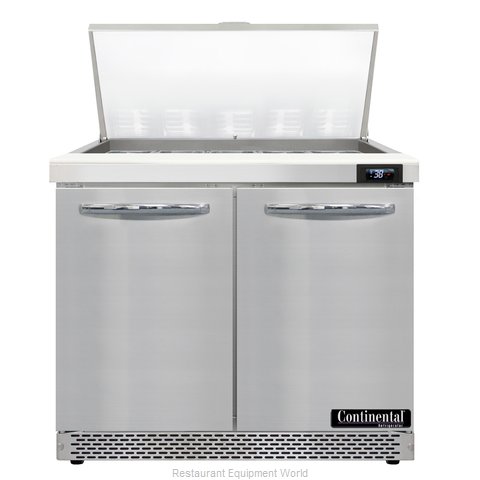 Continental Refrigerator D36N15M-FB Refrigerated Counter, Mega Top Sandwich / Sa