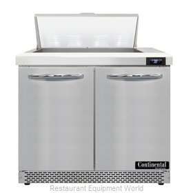 Continental Refrigerator D36N8-FB Refrigerated Counter, Sandwich / Salad Unit
