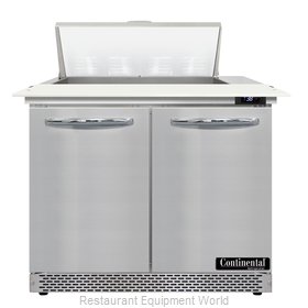 Continental Refrigerator D36N8C-FB Refrigerated Counter, Sandwich / Salad Unit