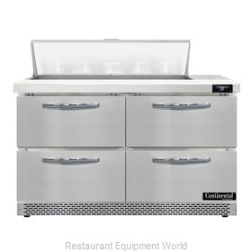 Continental Refrigerator D48N10-FB-D Refrigerated Counter, Sandwich / Salad Unit