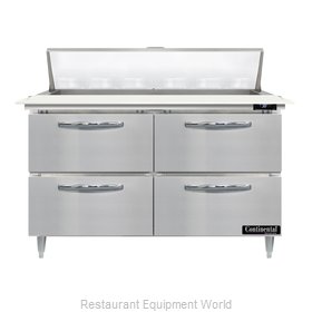 Continental Refrigerator D48N12C-D Refrigerated Counter, Sandwich / Salad Unit