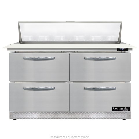 Continental Refrigerator D48N12C-FB-D Refrigerated Counter, Sandwich / Salad Uni