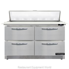 Continental Refrigerator D48N12C-FB-D Refrigerated Counter, Sandwich / Salad Uni