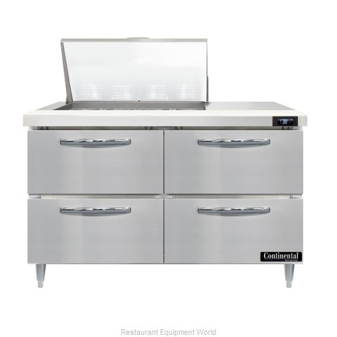 Continental Refrigerator D48N12M-D Refrigerated Counter, Mega Top Sandwich / Sal (Magnified)